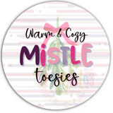 Warm & Cozy MISTLE Toesies Sticker