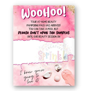 Pamper Pack Insert Card