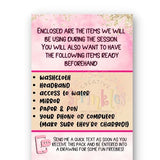 Pamper Pack Insert Card