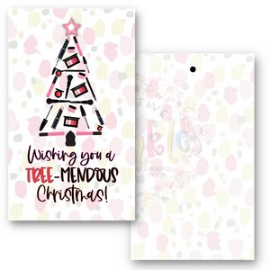 Makeup Tree Christmas Tag