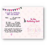 Happy Birthday Gorgeous Customer Discount Postcard