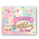 Happy Birthday Celebration Postcard