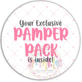 Pamper Pack Inside