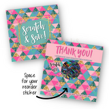 Scratch & Save Square Card